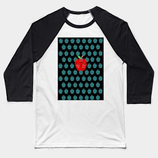 Big Apple New York dark background Baseball T-Shirt